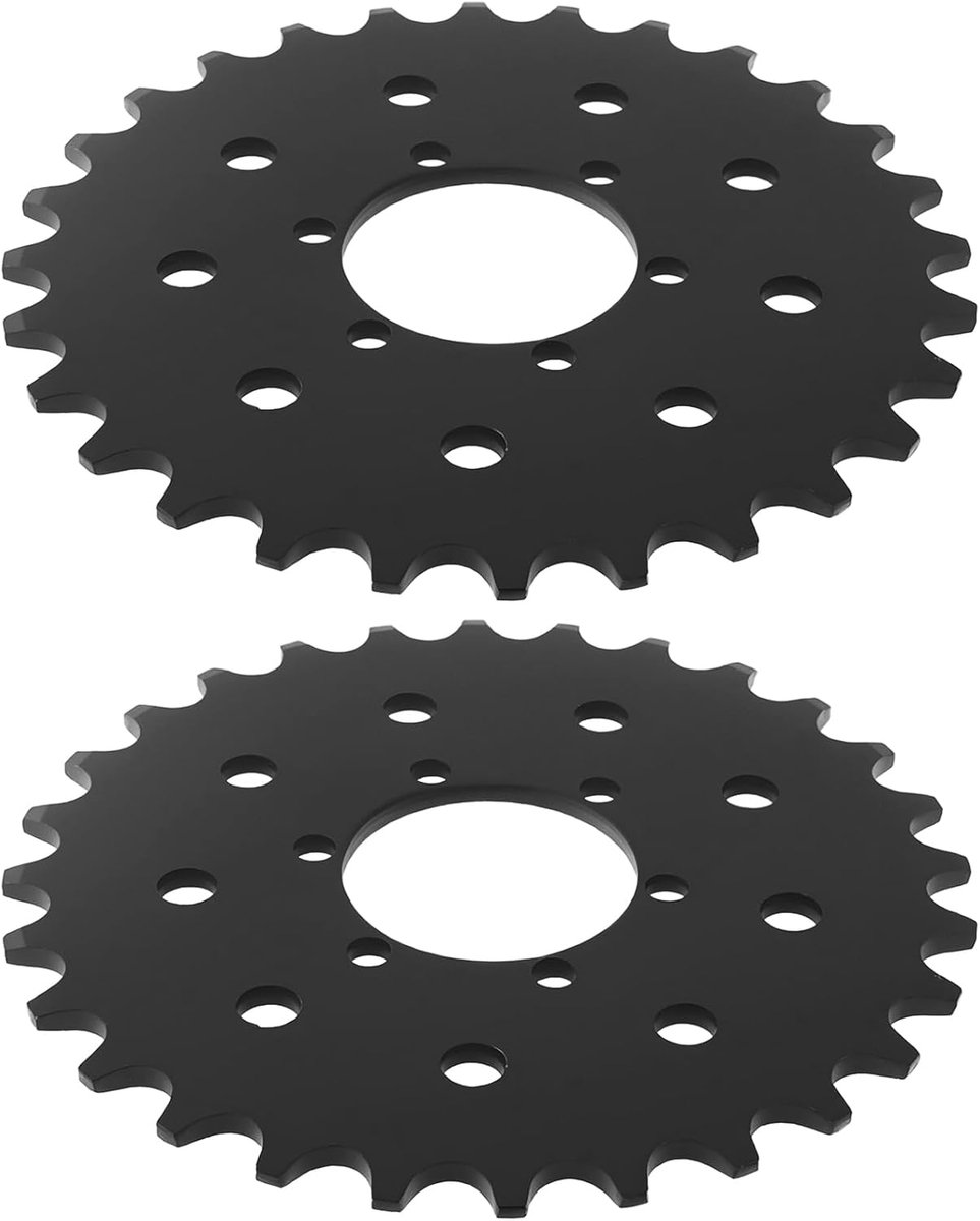 2 stuks 25T 28T Fiets Vaste Tandwiel Vaste Tandwiel Remschijf Vaste Tandwielen voor #410 Fiets Ketting Remschijf Mount Zwart