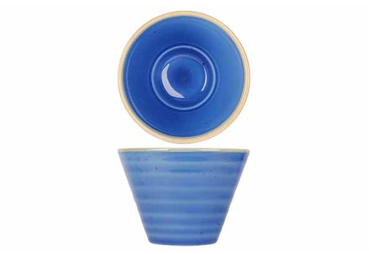 Artisan Blauw Kommetje 11cm Rond Conisch 27cl