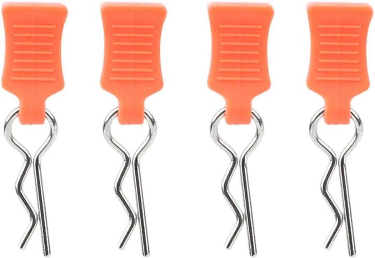 Accessoires, snel te installeren, carrosserie clip, met bevestigingsbeugel for 1/8, 1/10, 1/12 schaal RC auto's hobbyisten en racers (Oranje)