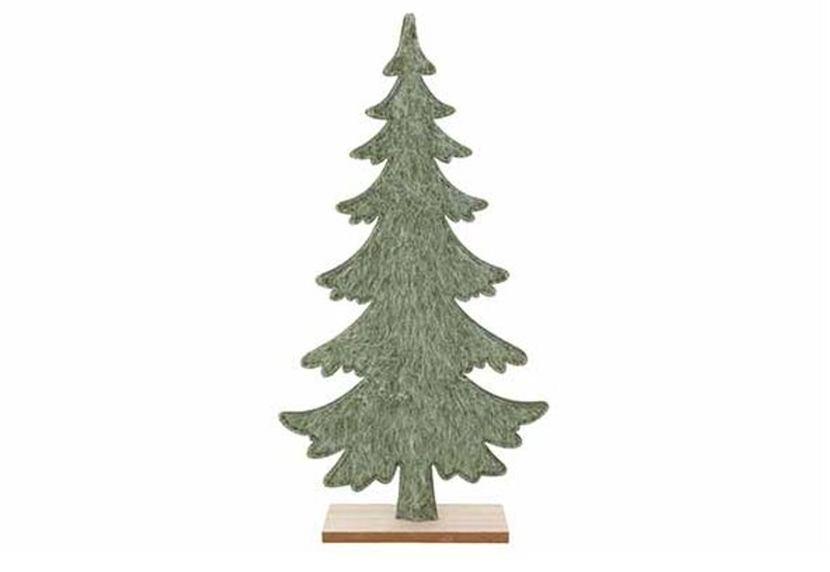 Kerstboom Hairy Groen 27x6xh51cm Vilt