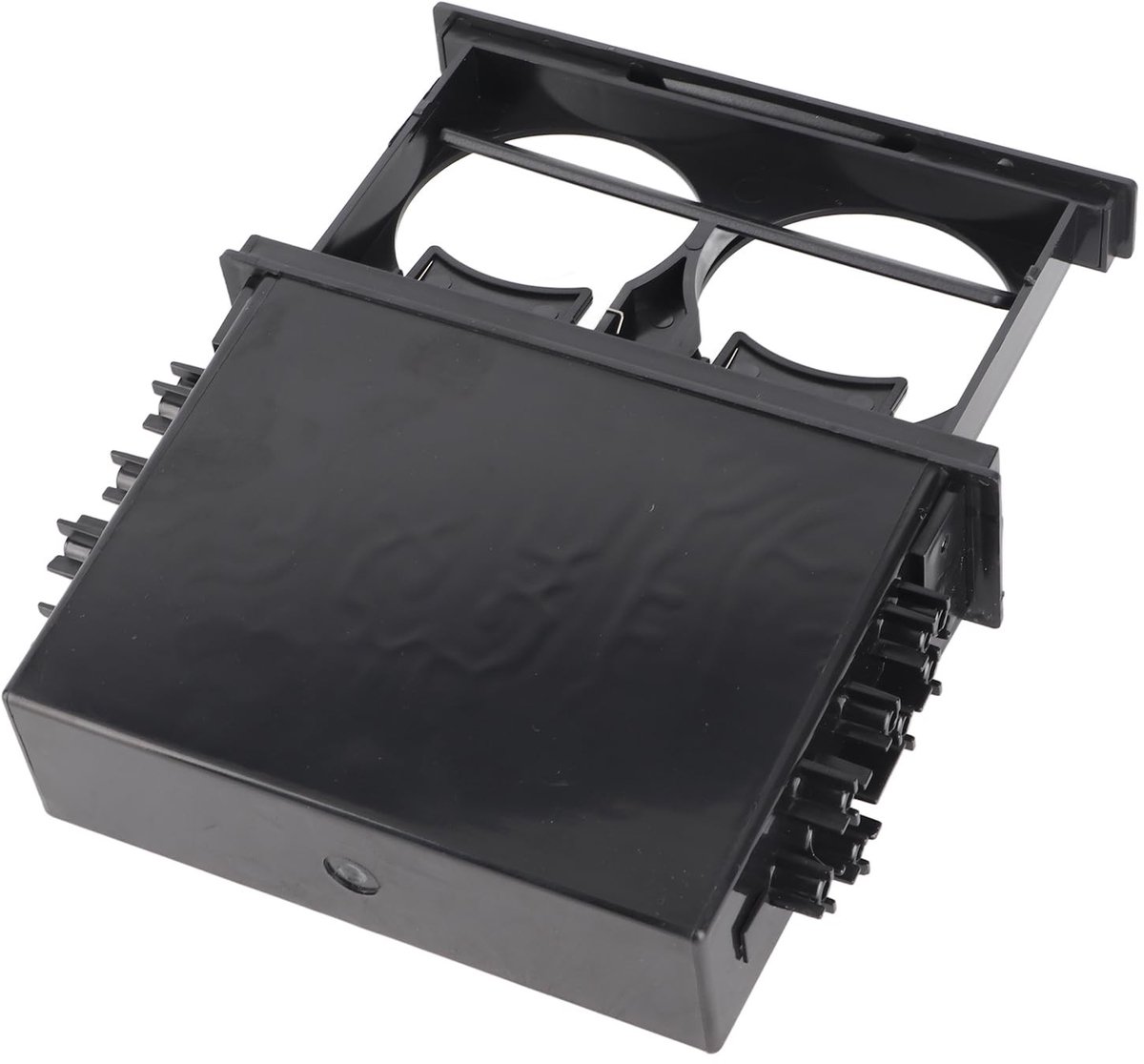 Dailygoods- Opslagbox Universeel - Auto Bekerhouder - 1Din - 2-laags - ABS Materiaal - Beveiligde Installatie - Autobekerhouder
