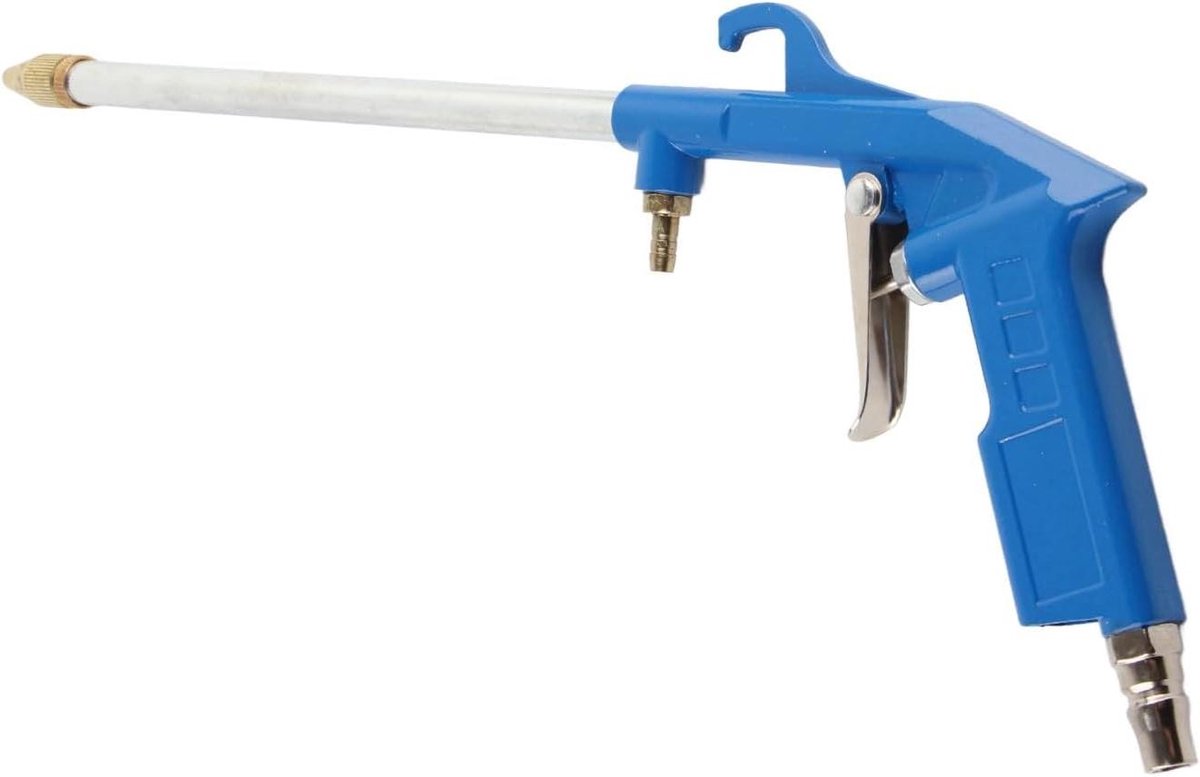 Pneumatisch Reinigingsgereedschap - Sproeislang Motor - Motoronderhoud - Precisie Mondstuk - 250 mm Buis - Zwart