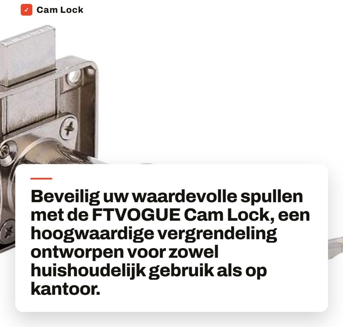 Dailygoods- Kastslot Hoogwaardige Zinklegering - Meubel/Deur Slot - Antidiefstal Ontwerp - Eenvoudige Installatie - Herbruikbaar/Duurzaam - Veilig voor Huishoudens/Kantoren - Deurslot