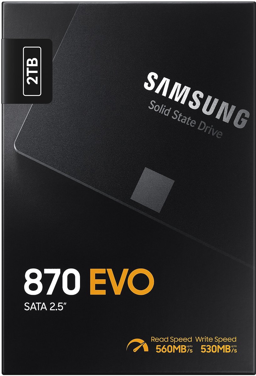 Samsung 870 EVO Interne SSD - 2.5 inch - 2 TB - 560 MB/s lezen | bol