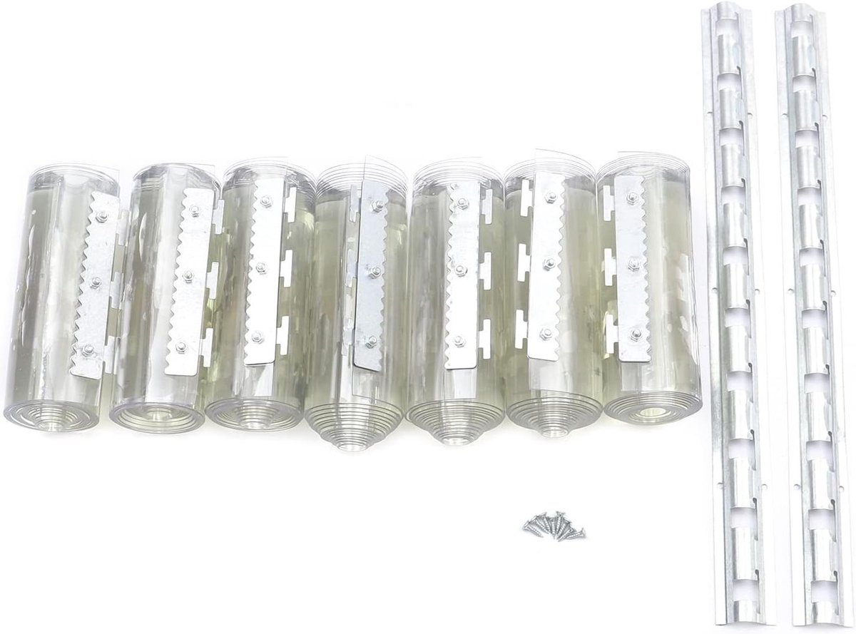 Strips PVC Gordijn - Lamellen Gordijn - Ruimte Afscheiden - Waterdicht en Flexibel - 7 Stu