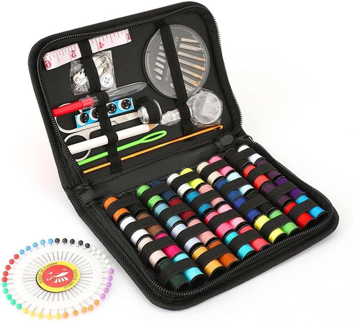 Naaiset Kit - Reparatieset Naaien - Kleding Repareren - Compact Ontwerp - 175 cm Breed - Grijs