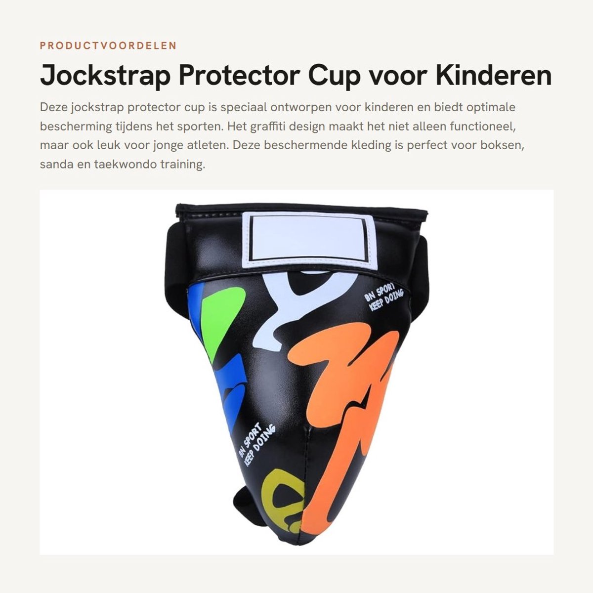Dailygoods- Jockstrap Optimale Bescherming - Beschermende Kleding - Lies Guard - Boksen/Sanda/Taekwondo - Gewatteerde Bedekking - Kinderen - Sportondergoed