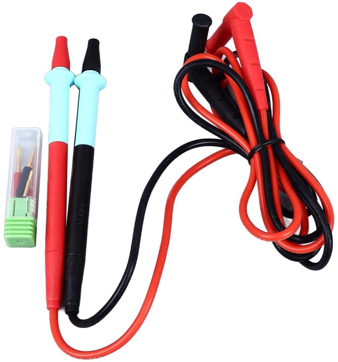 Multimetersondes Meetsnoeren - Testkabels Elektronica - Elektrisch Testen - Slanke Naaldpunten - 1000V 20A - Rood Zwart