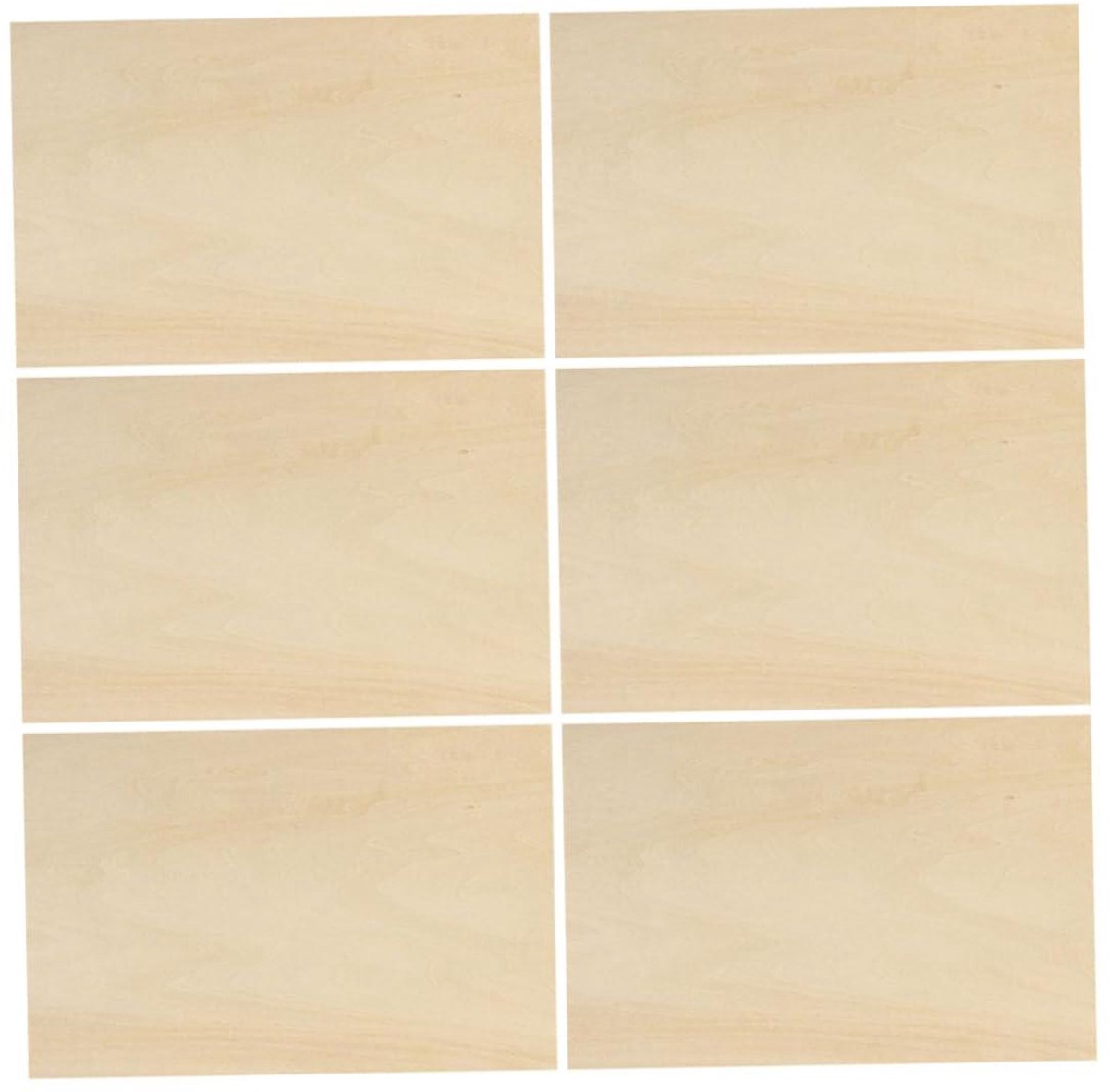 Houten Platen - Multiplex Panelen - Houtbrandkunst Maken - Heldere Textuur - 30x20 cm - Khaki