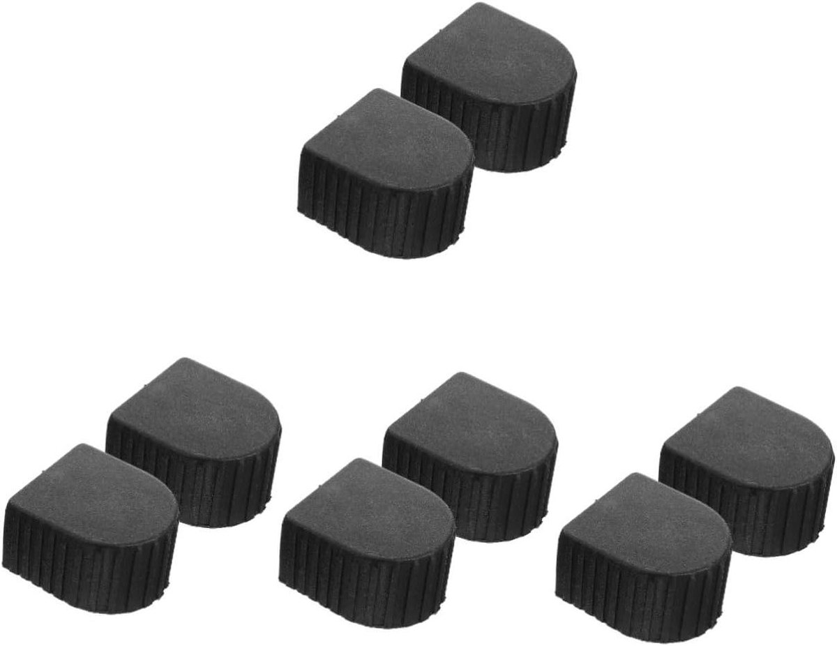 Ladder Eindkussens - Ladder Caps - Veiligheid Ladder - Verdikte Bescherming - 5.5x4.5x2.9cm - Zwart