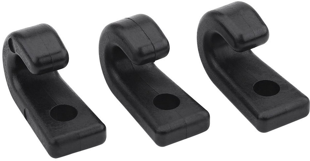 Dailygoods- Kajakhaken 25 Stuks - J-haken - Sjorhaak - Bungee Koord - Bootaccessoires - Duurzaam Nylon - Sjorhaken