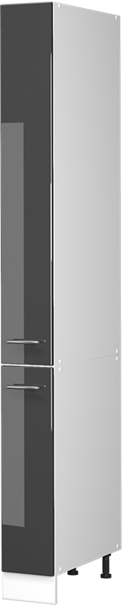 Vicco Apotheekkast Fame-Line, Antraciet Hoogglans/Wit, 20 cm