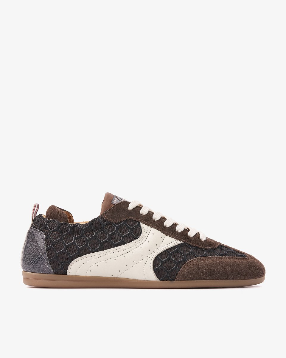 VIA VAI June Haylee Sneakers Dames - Leer & Suède - Bruin - Maat 40
