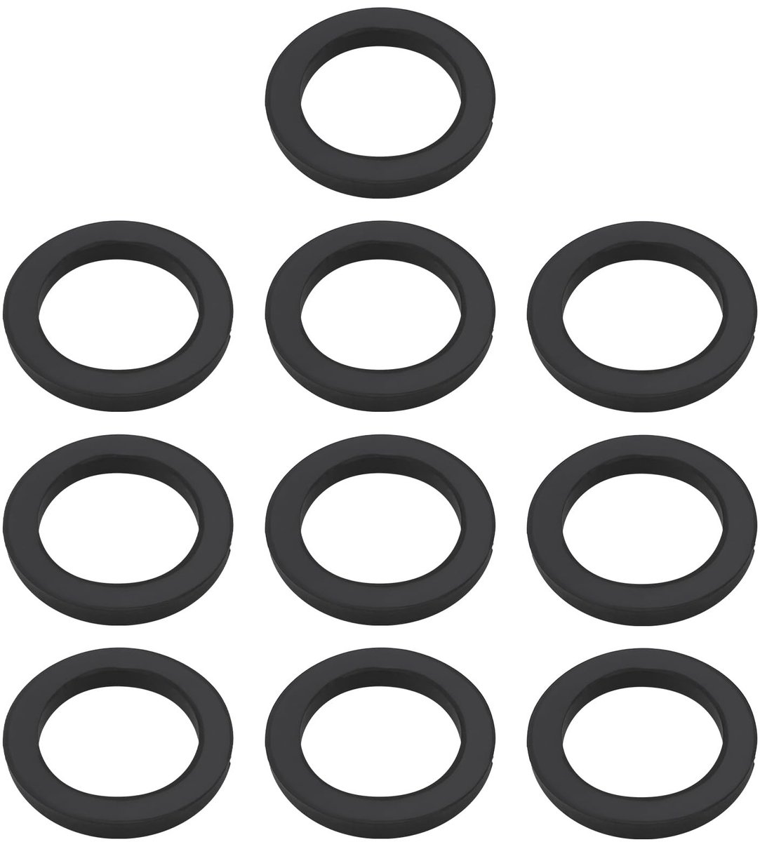 Dailygoods- Idler Band 10 Stuks - Duurzaam Rubber - Buitendiameter 20 mm - Perfect Compatibel met AKAI GX-75/GX-75 MKII/GX-95 - Eenvoudige Installatie - Herstel Geluidskwaliteit - Loopband