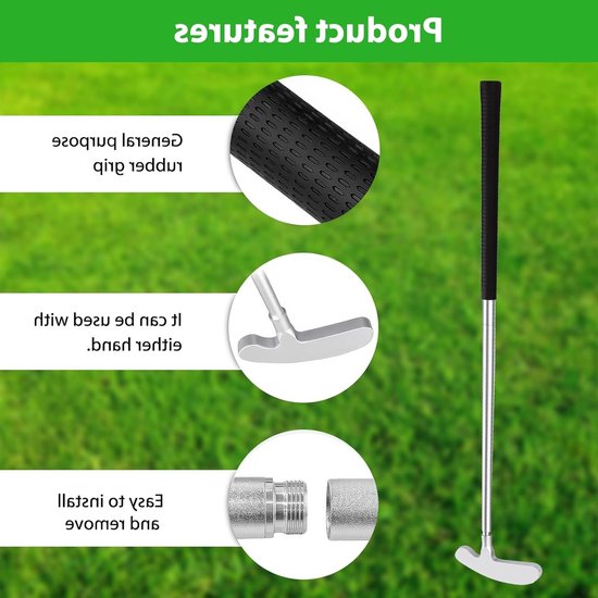 Indoor Mini Golf Set met Golf Putter, 2 Golf Clubs en PVC Draagtas voor Golf Training en Cadeaus voor Mannen van Merkloos — afbeelding 5