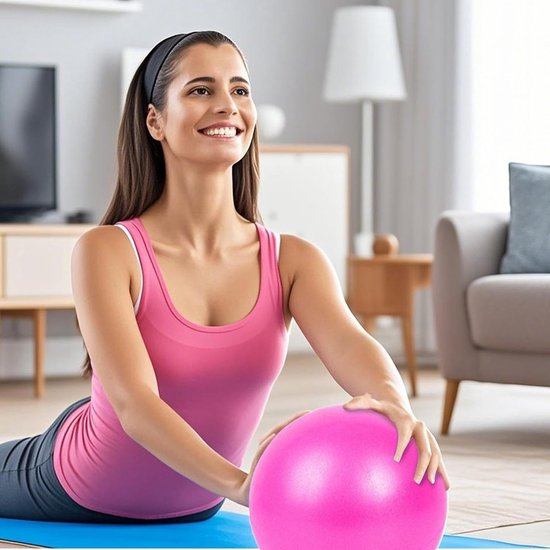 Yoga Set - Thuis Training - Holistische Training - Complete Kit - 183x61cm Mat - Roze — afbeelding 4