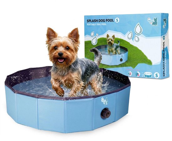 CoolPets Zwembad – Hondenzwembad – Verkoeling hond – Zwembad voor honden – Zwembad met lange levensduur – Anti slip – UV bestendig – Makkelijk op te zetten -Opvouwbaar zwembad hond – Maat S – ø 80 x 20 cm