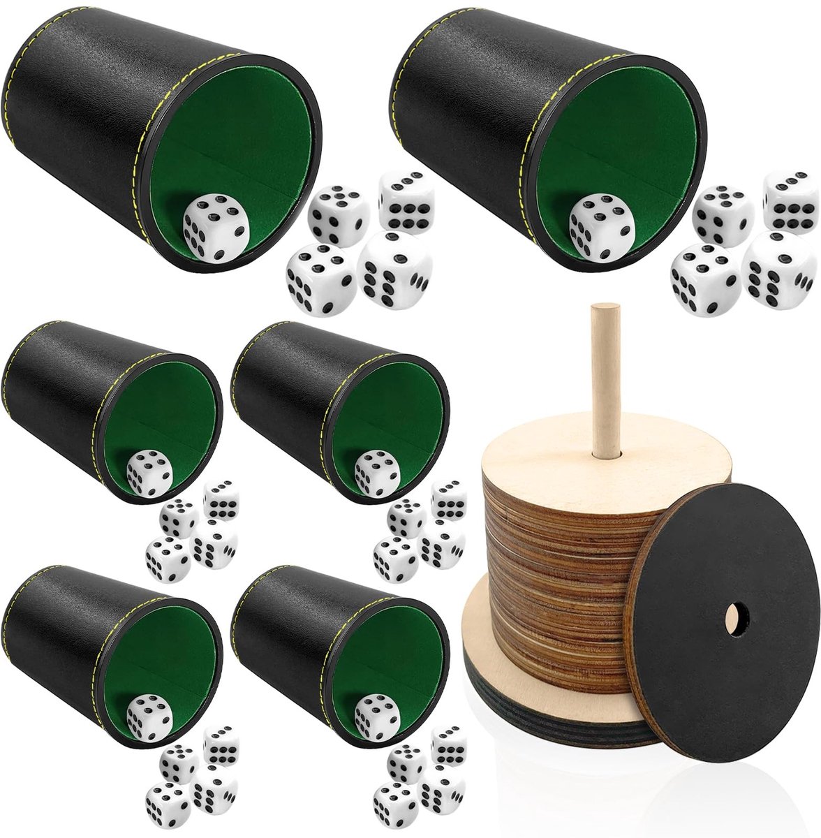 Solidchoice - Compleet Shock Spelset met Houten Dobbelstenen