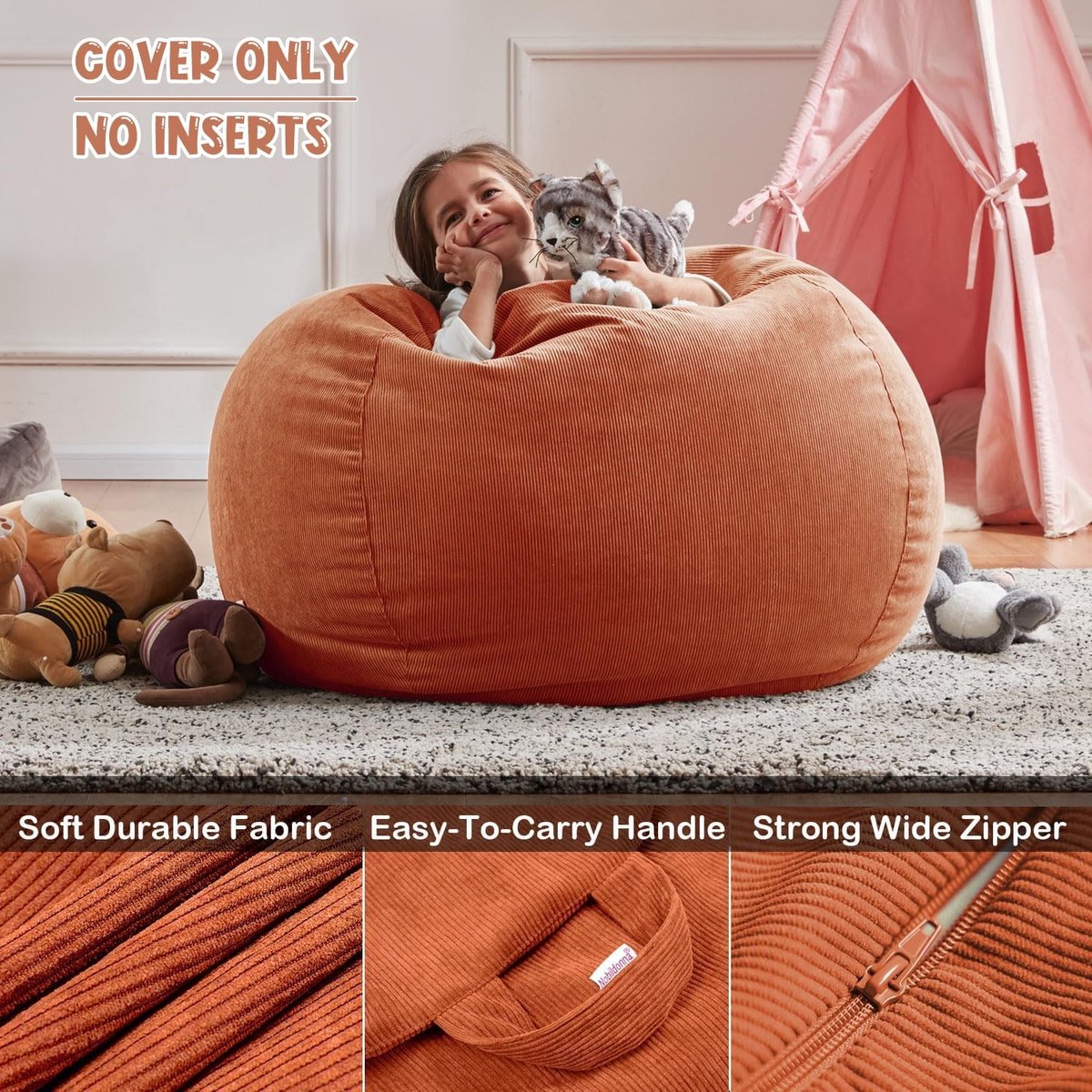 Solidchoice - Bean Bag Hoes voor Dieren met Luxe Corduroy