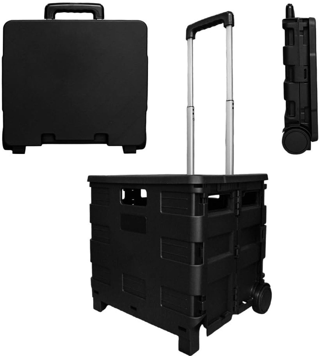 Solidchoice - Inklapbare Winkelwagen tot 40 kg met Telescopische Handgreep