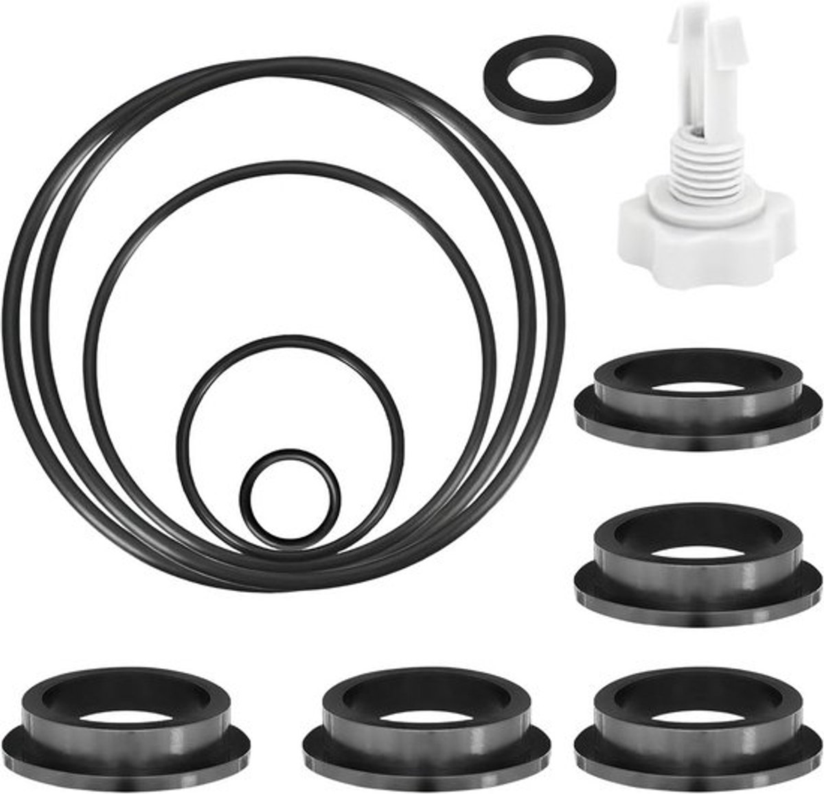 12 Stuks Afdichtingen O-Ringen Set voor Zandfilterpomp Zwembadrubber Afdichtringen