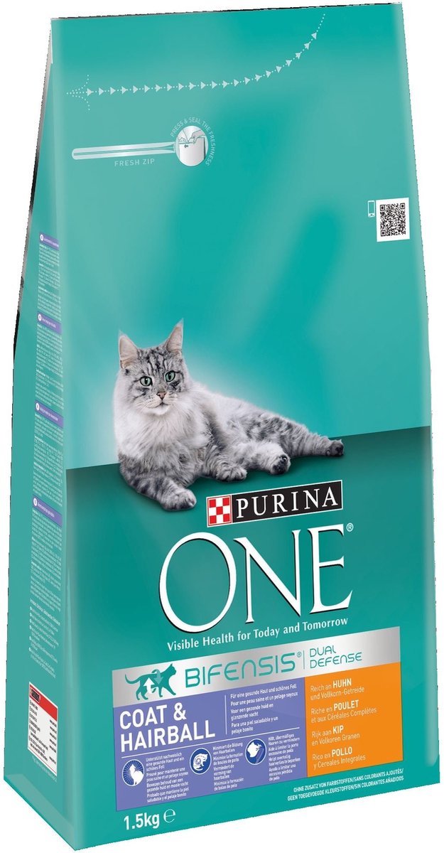 Solidchoice - Droogvoer voor Volwassen Katten met Huid- en Vachtondersteuning 1.5 kg (6 verpakkingen)
