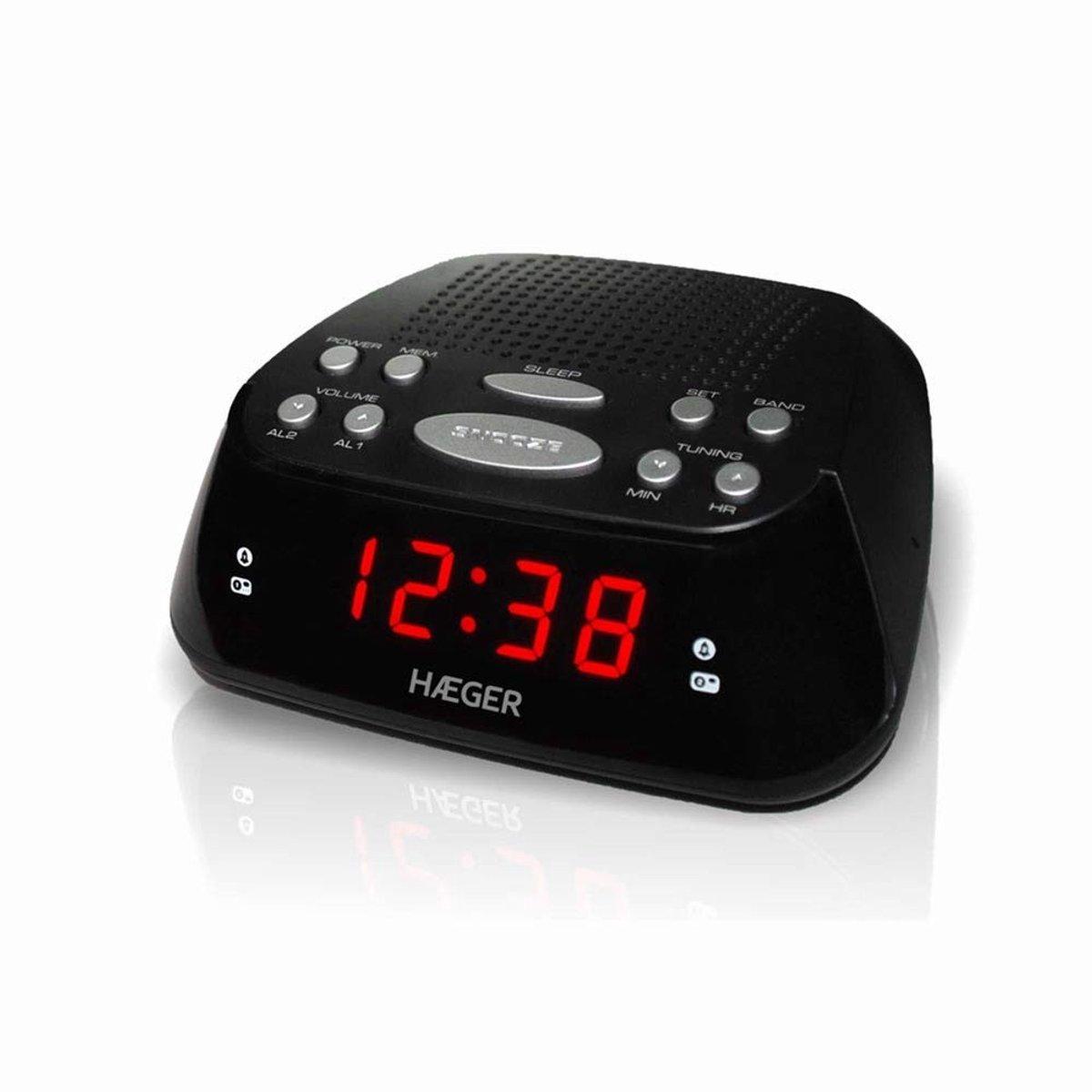 Solidchoice - Digitale Alarmklok met Snooze en FM Radio