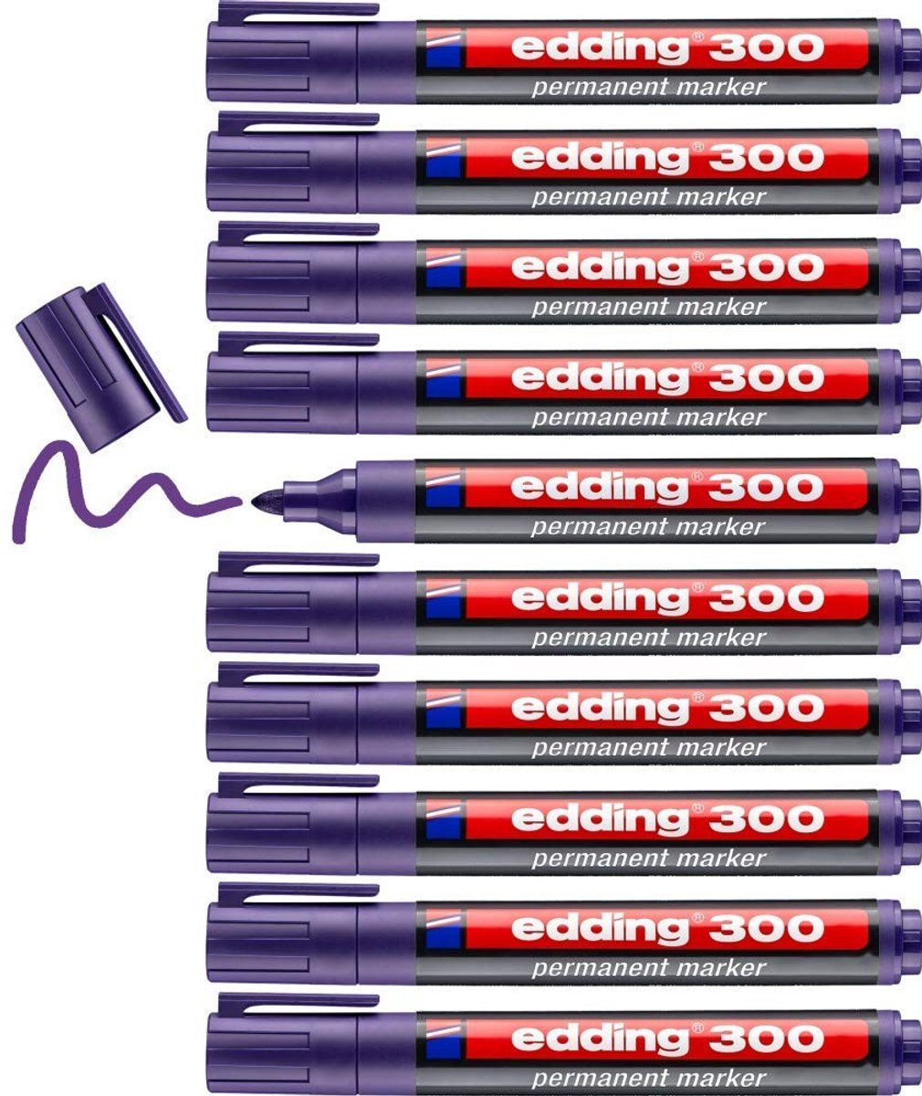 Solidchoice - Set van 10 Permanente Markers Violet