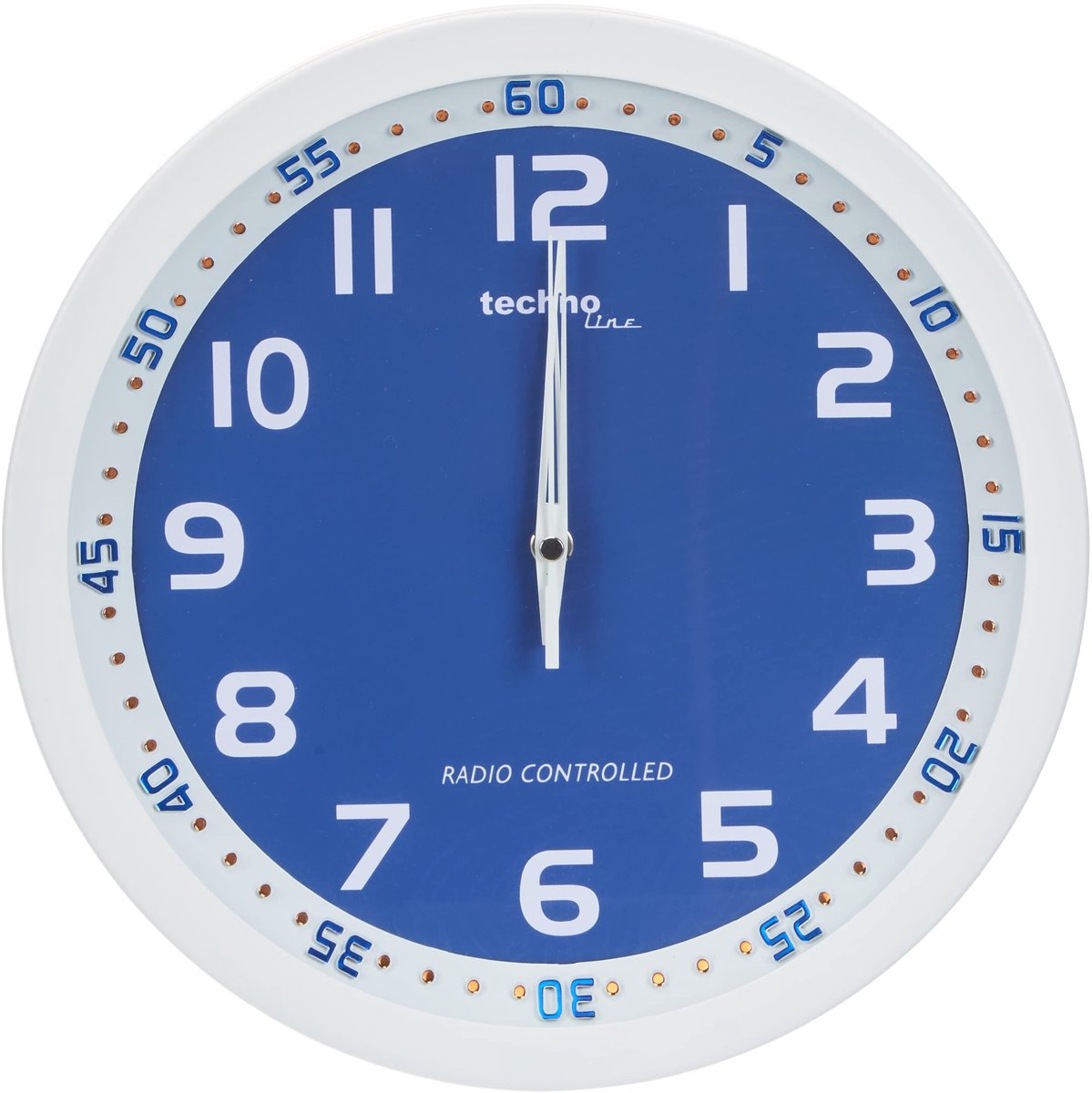 Solidchoice - Radio-Gestuurde Wandklok met Metaal Frame