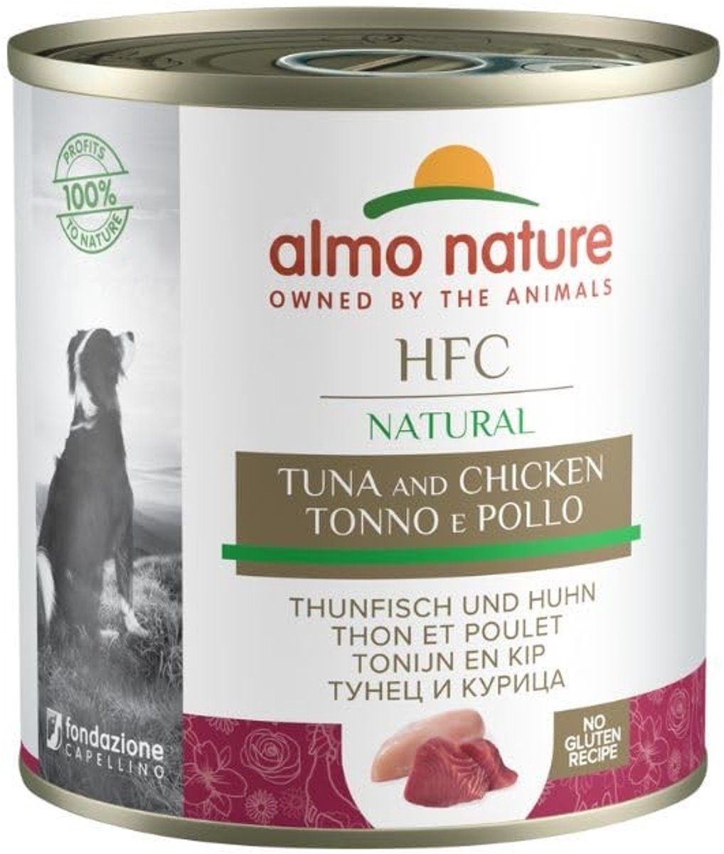 Solidchoice - Natuurlijke Blikkenvoeding voor Honden met Kip en Tonijn 290 g