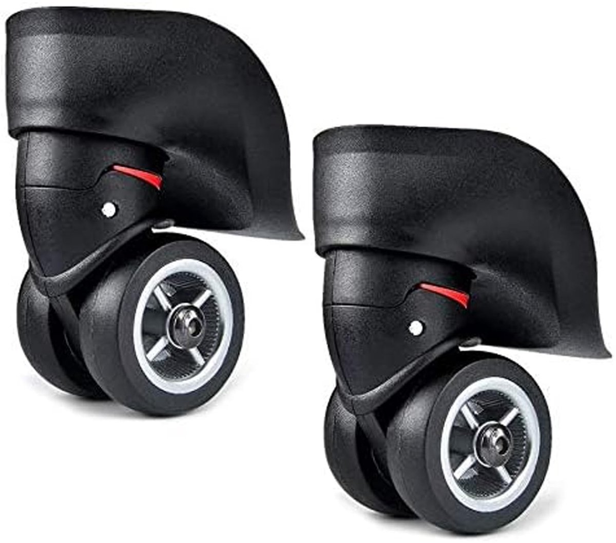 Solidchoice - 2 Stuks Vervangwielen voor Koffers met Reparatieset