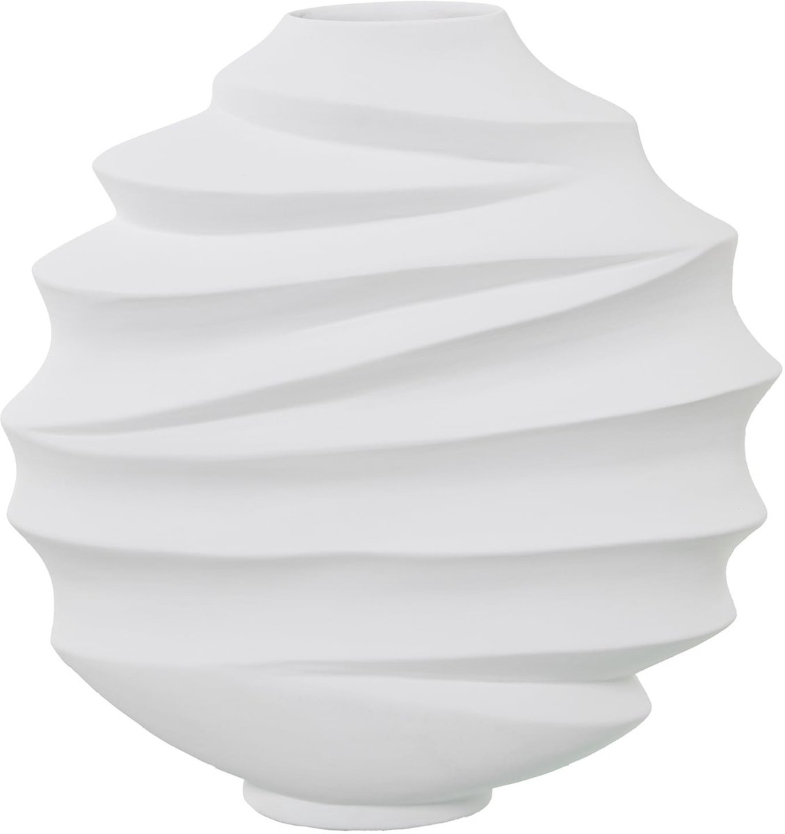 Solidchoice - Keramische Tafelvaas Matwit 11 x 40 x 40 cm