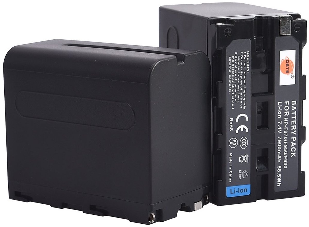 Solidchoice - 2 Stuks NP-F970 Batterijen voor Sony Camera's