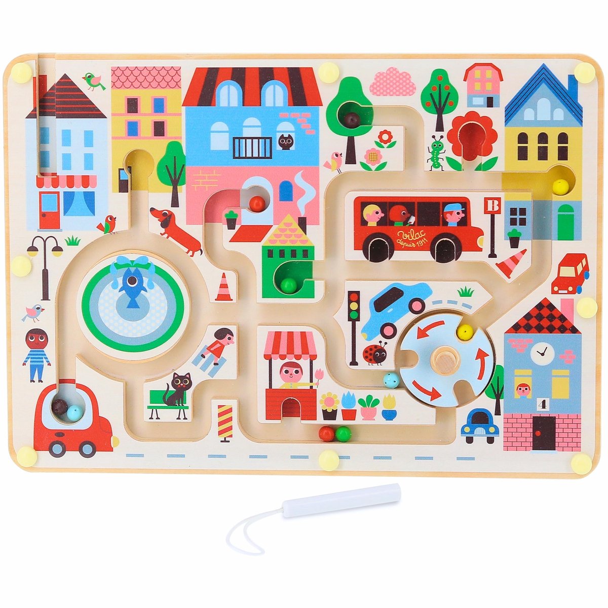 Solidchoice - Magnetisch Labyrinth Speelgoed voor Kinderen vanaf 3 Jaar