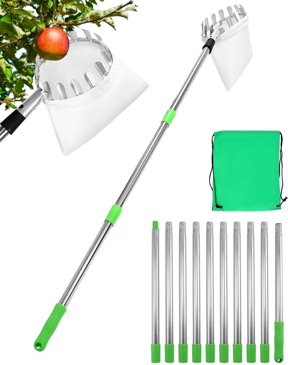 Solidchoice - 4 Meter Fruitplukker met Uittrekbare Steel