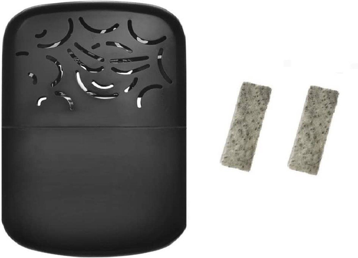 Solidchoice - Handwarmer Zwart met 2 Vervangende Katalysatoren, Herbruikbaar
