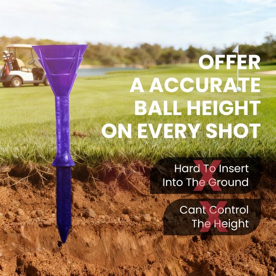 Solidchoice - Golf Tees Plastic 83mm Unbreakable Big Cup Set van 12/24 Stuks van Solidchoice — afbeelding 3