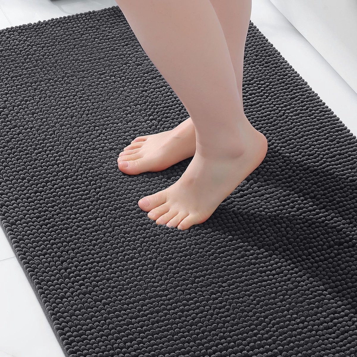 Solidchoice - Zachte Chenille Badmat met Antislip en Absorptie