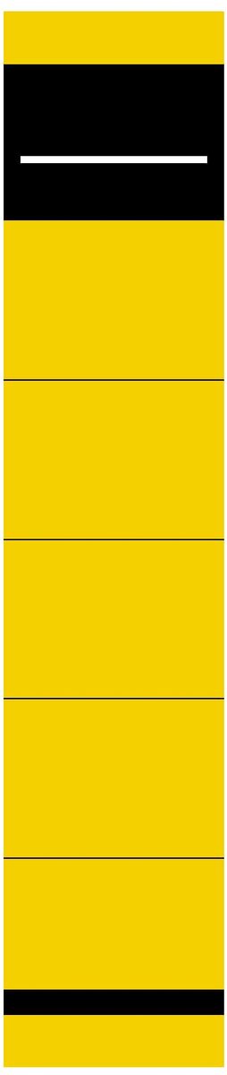 Gele Rugetiketten - Map Labels - Bestanden Organiseren - Zelfklevend Papier - 50 Stuks - Geel