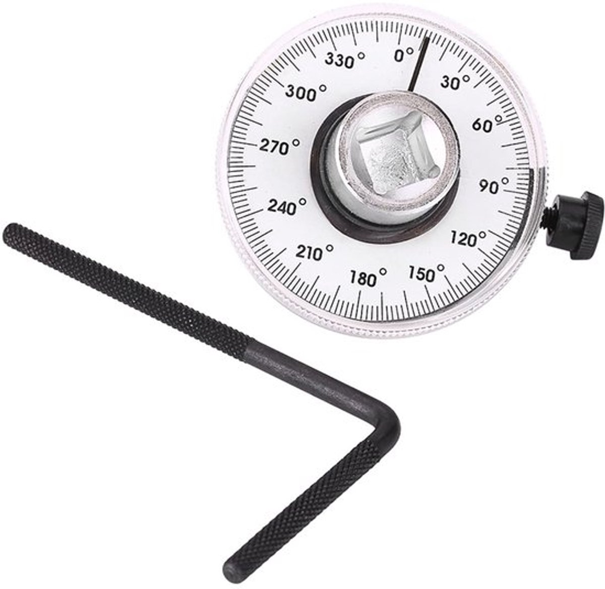 Hoekmomentmeter Verstelbaar - 1/2 Inch Aandrijfhoek - Torsiesleutel - 360 Graden Schaal - Nauwkeurige Meting - Flexibele Arm - Torsiemeter