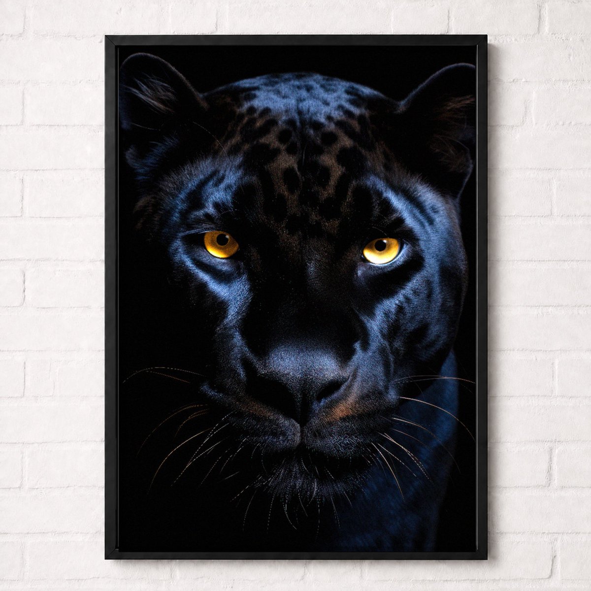 Zwarte Panter Poster - Wildlife Portrait Collection - Dieren Posters - A2+ 43,2 x 61 cm
