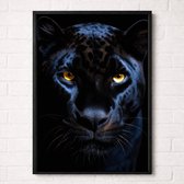 Zwarte Panter Poster - Wildlife Portrait Collection - Dieren Posters - A2+ 43,2 x 61 cm
