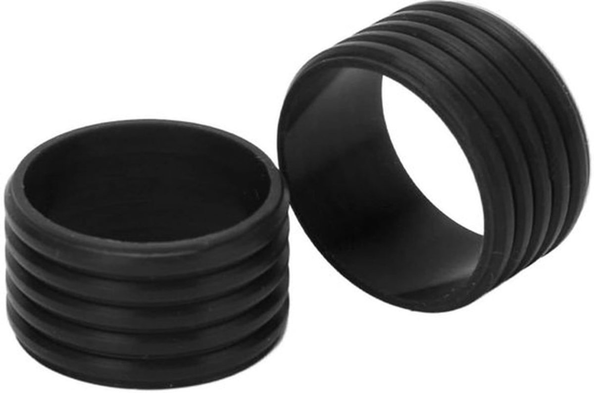 Tennisracket 2 Stuks - Tennisracket Grip Tape - Zweetabsorptie - Herbruikbaar - Siliconen Ring - Eenvoudig te gebruiken - Tennisgrip