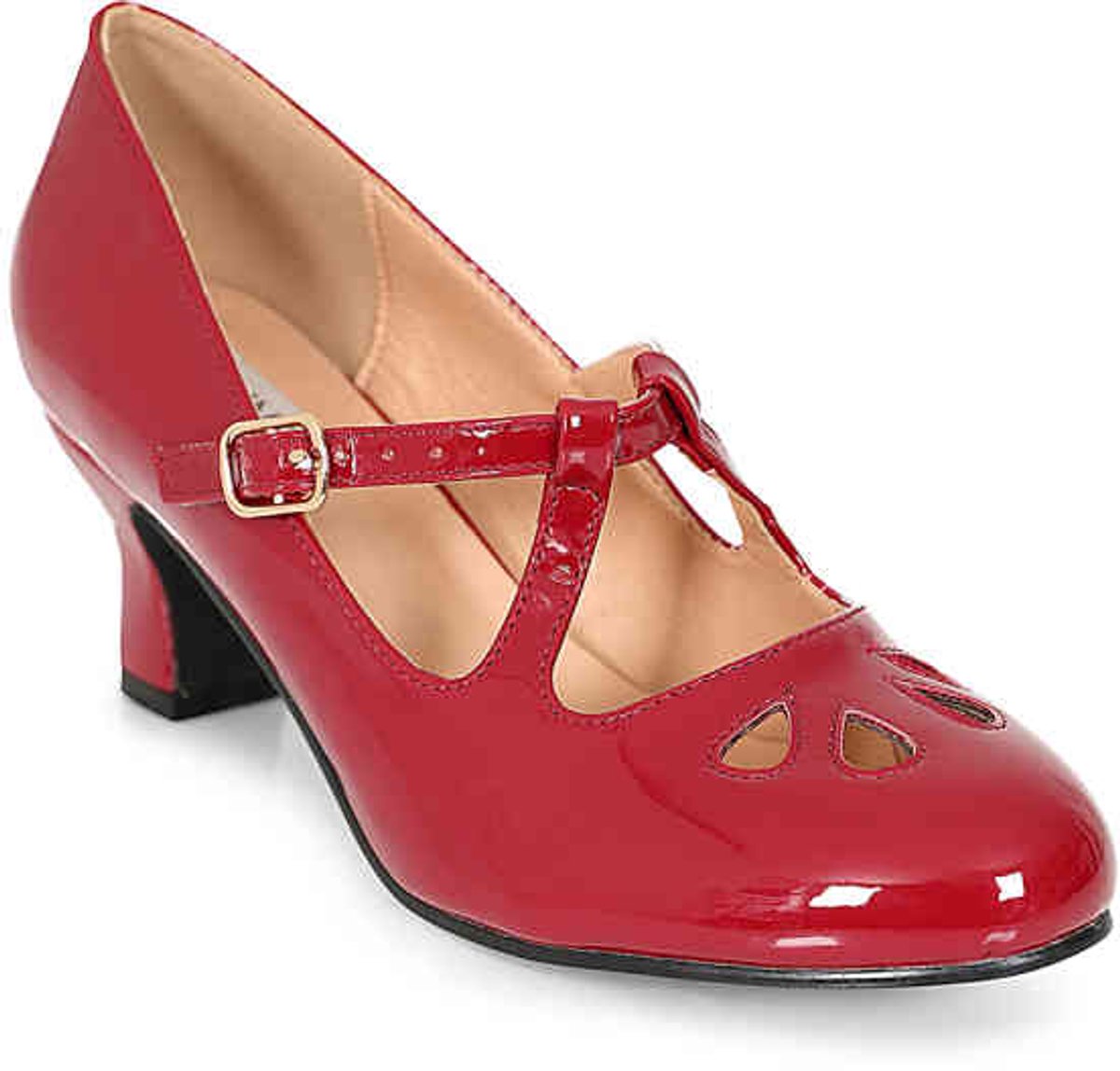 Banned - Glamour In Time Mary Janes Pumps - 39 Shoes - Bordeaux rood