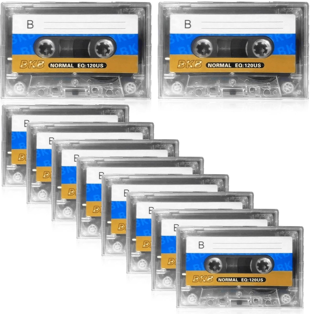 Solidchoice - Set van 10 Lege Audio Cassettes 90 Min