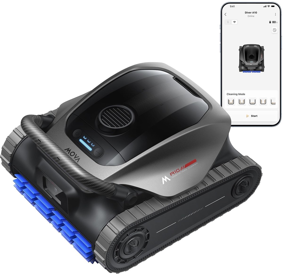Solidchoice - Robot Zwembadreiniger met 22,700 l/h Zuigkracht