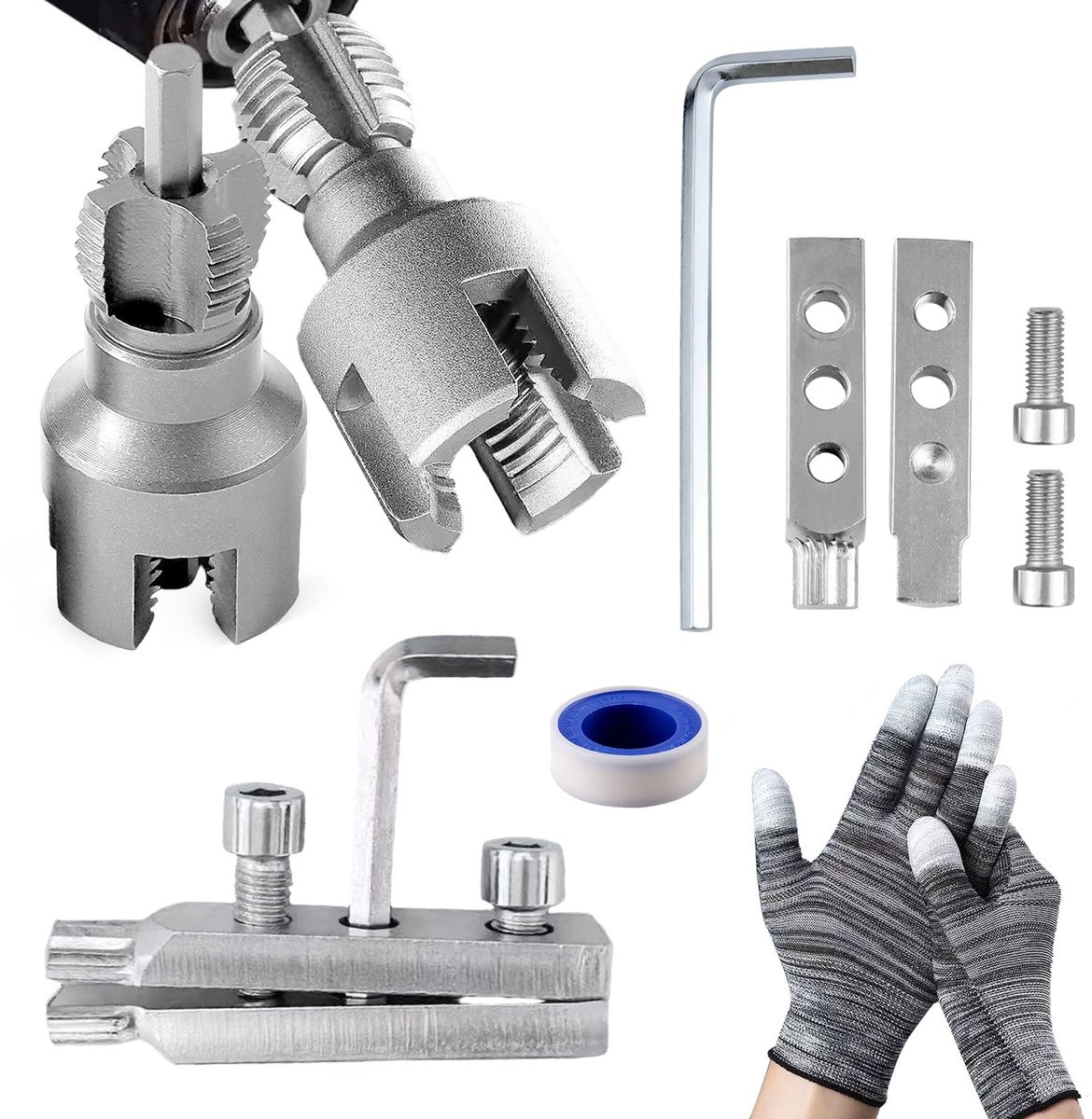 Solidchoice - Set van 5 PVC Buisdraadsnijders voor Sanitair