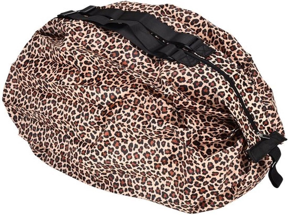 Boodschappentas grote capaciteit - Draagbare boodschappentas - Opvouwbare tas - Polyester tas - Milieuvriendelijk materiaal - Ideaal voor reizen - Schoudertas