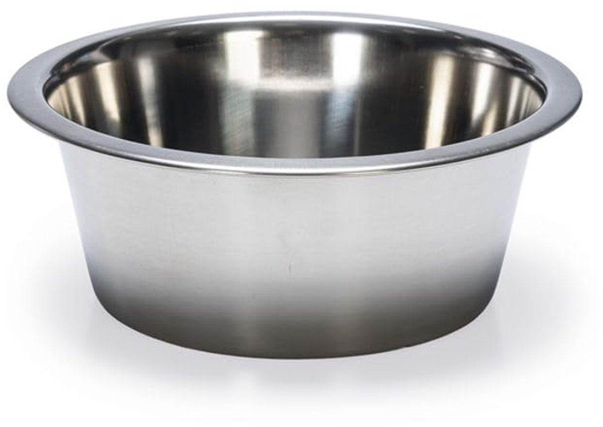 Hondenbak Roestvrij Staal - Voerbak Hond - Hond Voeden - Geur Absorberend - 370 ml - Zilver