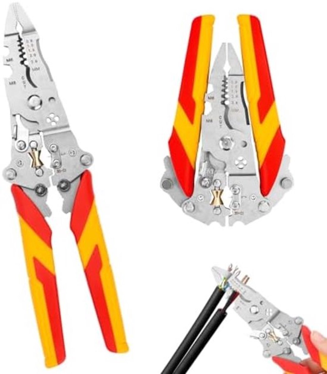 Multifunctionele elektrische tang met spanningstestfunctie